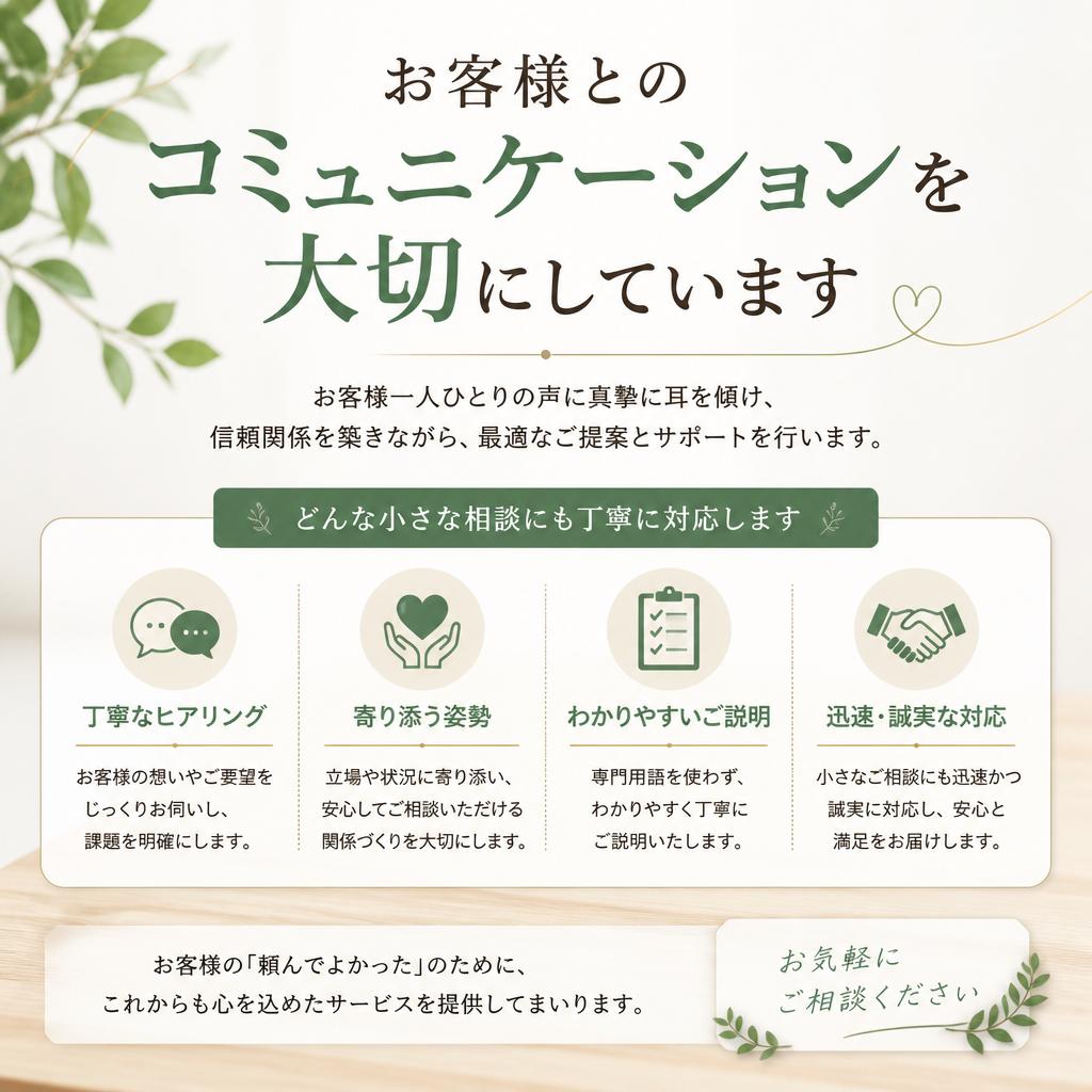 お客様一人ひとりに寄り添うサポート