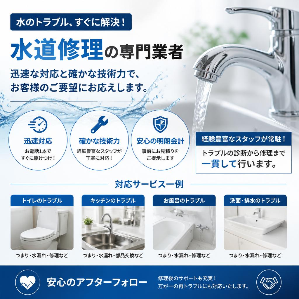 専門業者による安心の修理サービス