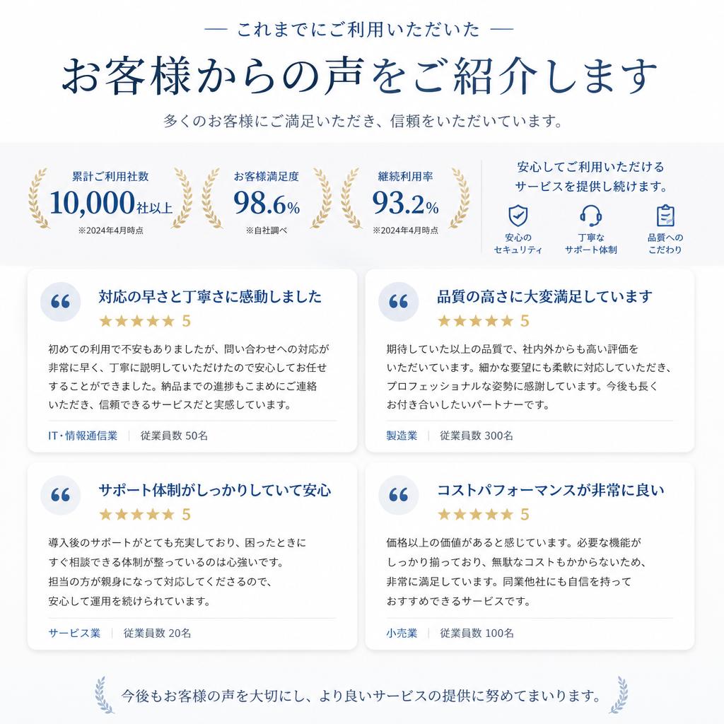 お客様の声