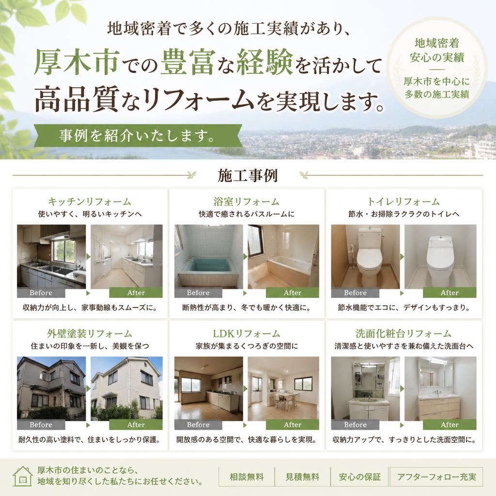 安心の施工実績