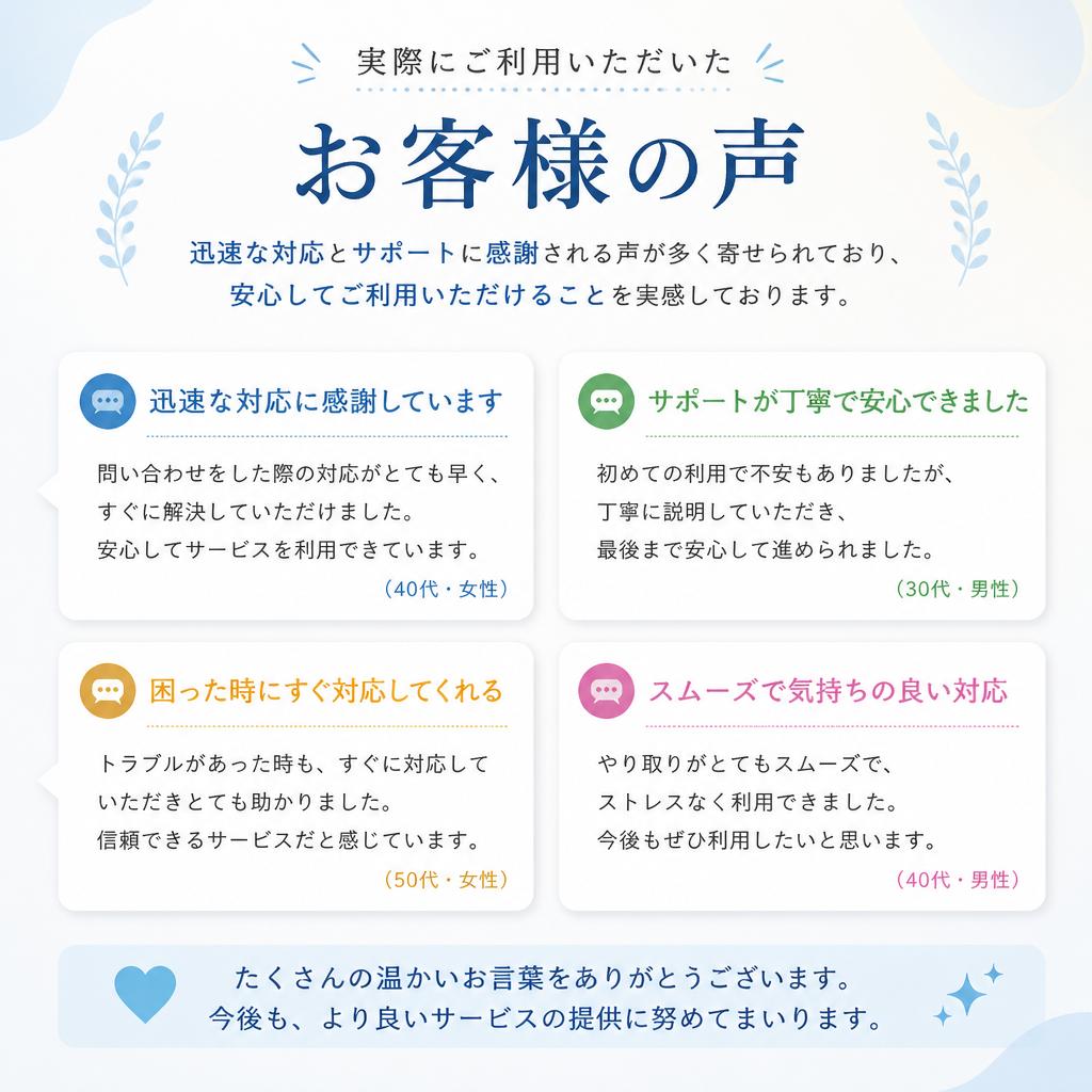 お客様の声