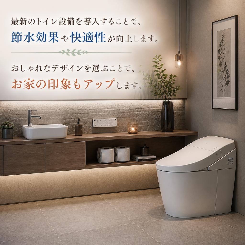 最新のトイレ設備とデザイン