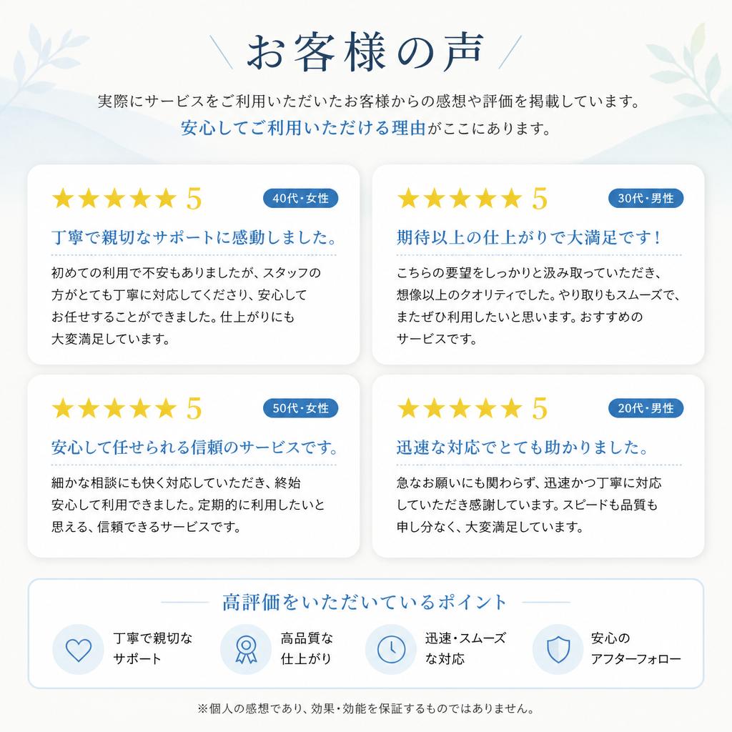 5. 顧客の声