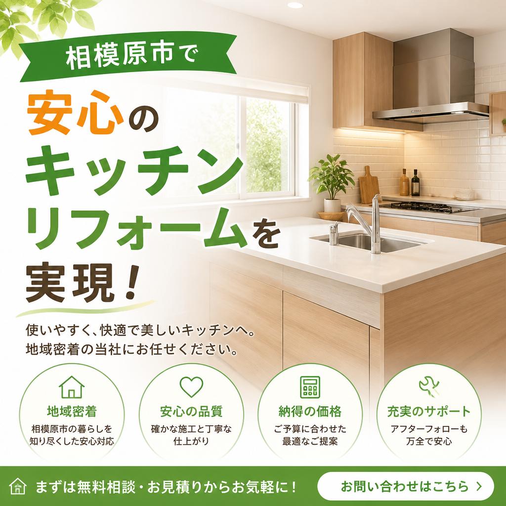 相模原市で安心のキッチンリフォームを実現！