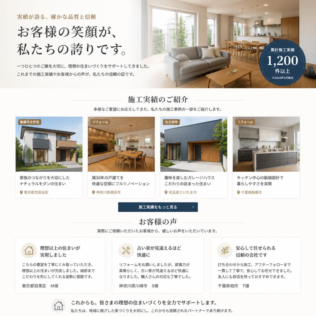 5. お客様の声・施工実績