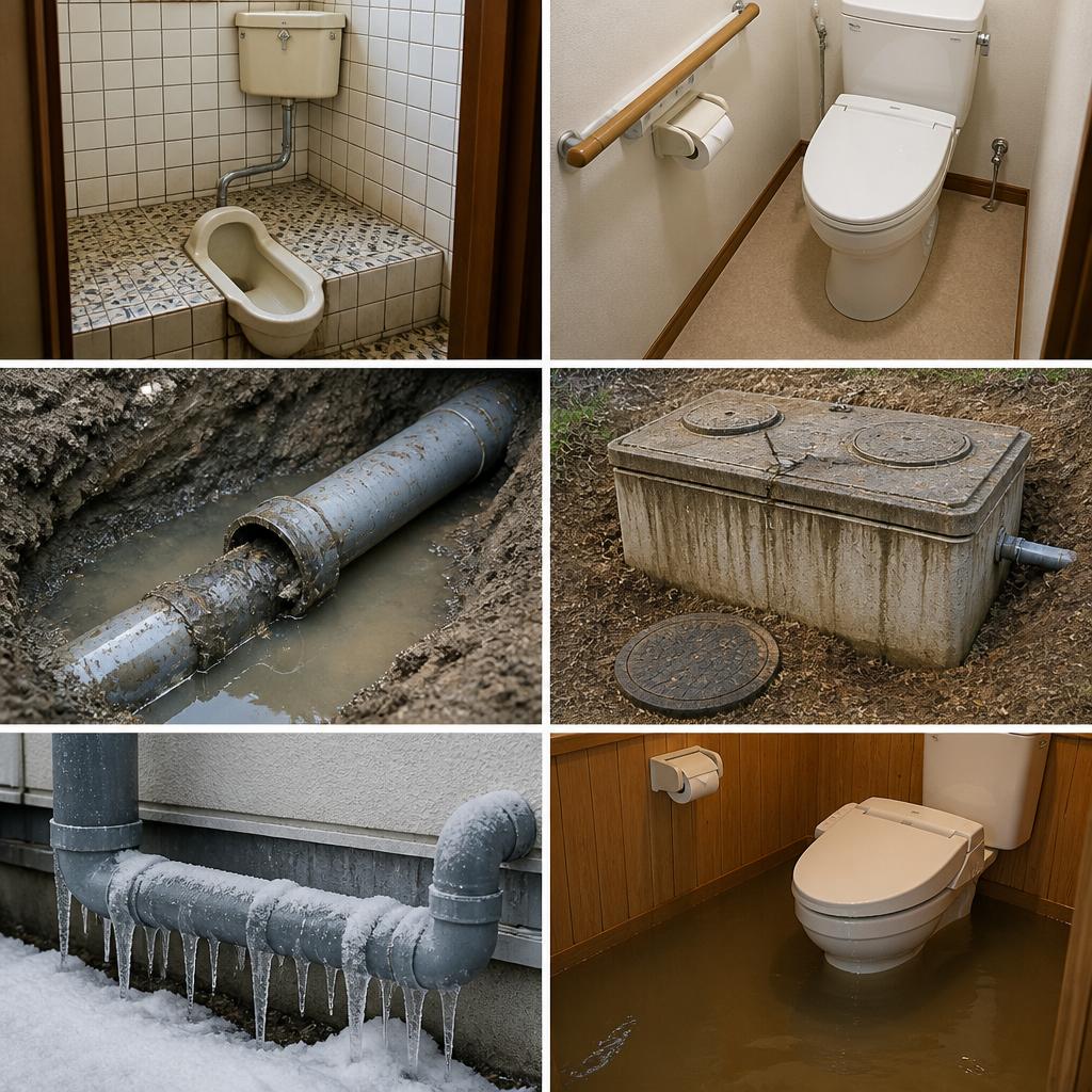 厚木市のトイレトラブル事例