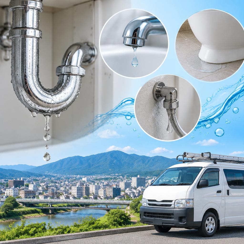 漏水のサインを見逃さない。厚木市の水道トラブルに、迅速・丁寧に駆けつけます！